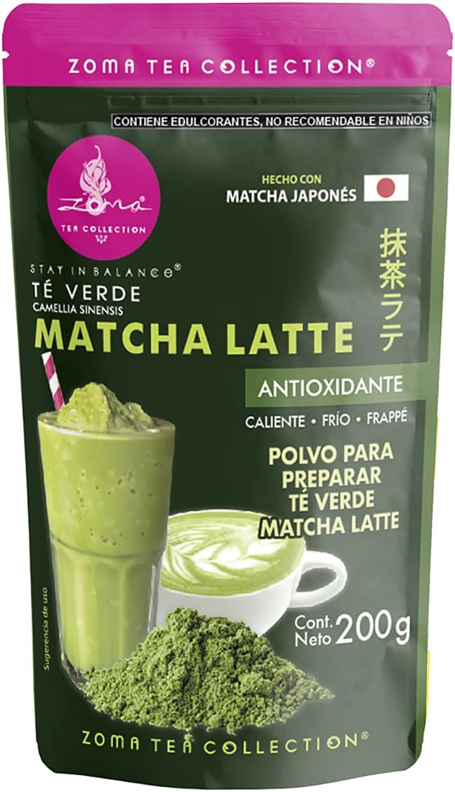 Zoma Tea Collection MATCHA LATTE Té Verde Hecho con matcha