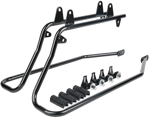 Miniatura 7 de TCMT Bolsas de sillín rígidas extendidas de 5 pulgadas con soportes de conversión para Harley Softail Heritage Deluxe modelos 1984-2017