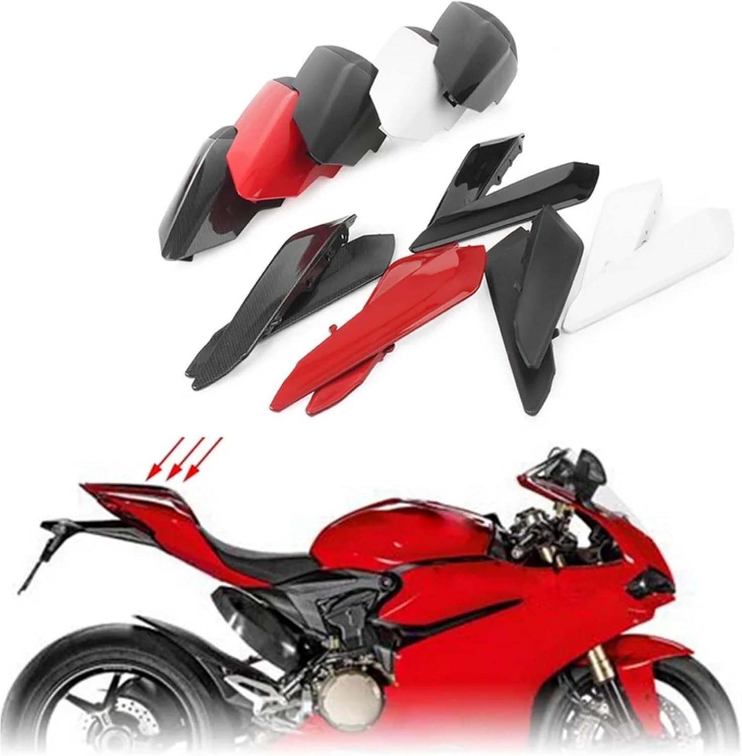 ーズハウジングフェアリングカバー オートバイのパッセンジャー後部