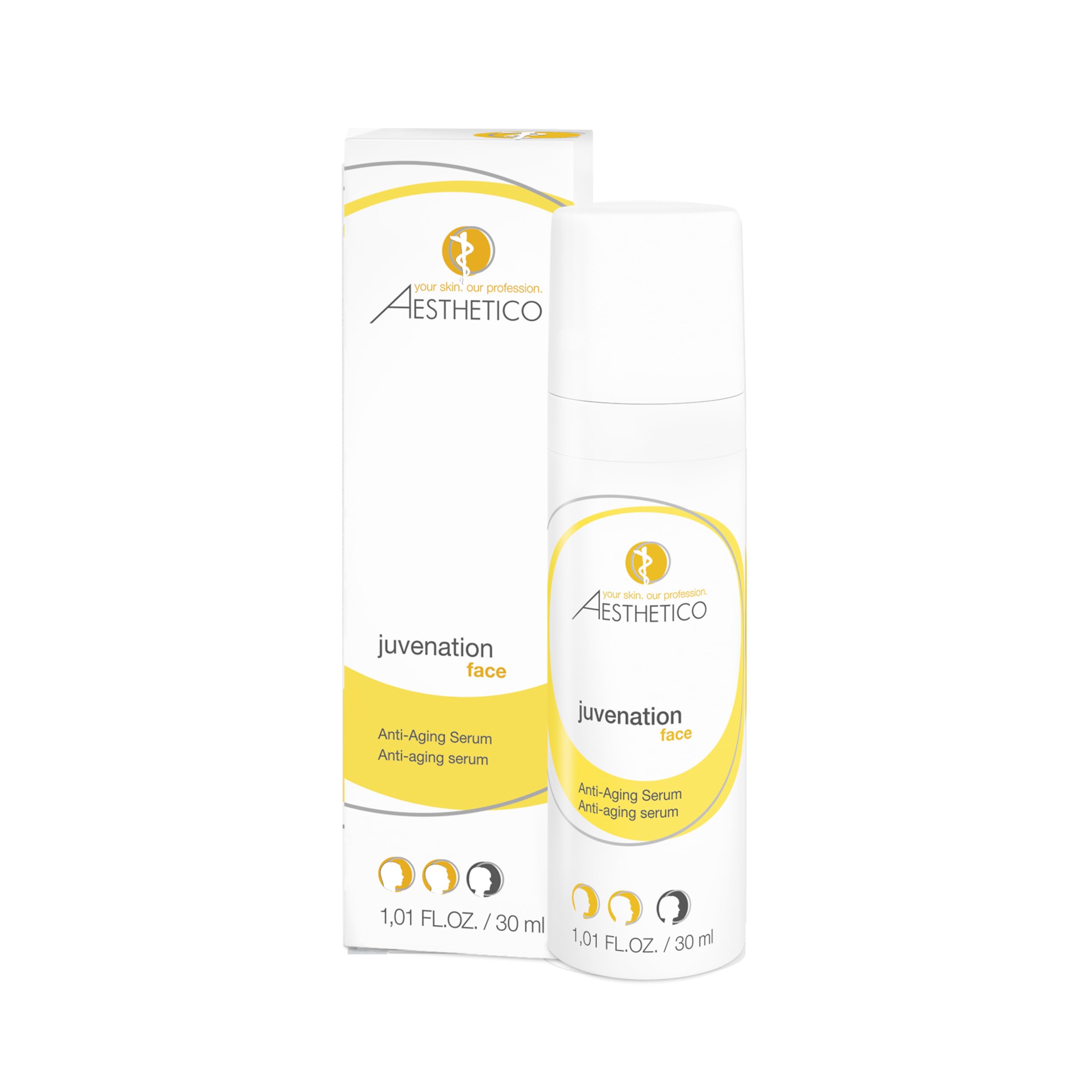 AESTHETICO juvenation, 30 ml - Anti-Aging-Serum mit Hyaluron und fältenglättendem Effekt, regeneriert und verjüngt die Haut, intensiv feuchtigkeitsspendend