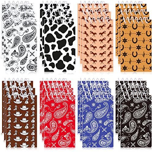 Blocs-Notes à Spirales Western Cowboy Carnet de Poche Scolaire et Maison