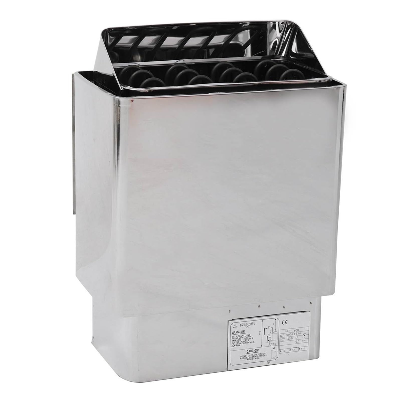 Generatore di Vapore per Sauna, riscaldatore Elettrico per Sauna da 6000 W, riscaldatore per Sauna Asciutto e Bagnato, Stufa in Acciaio Inossidabile per la casa, Hotel, Bagno, DOCC