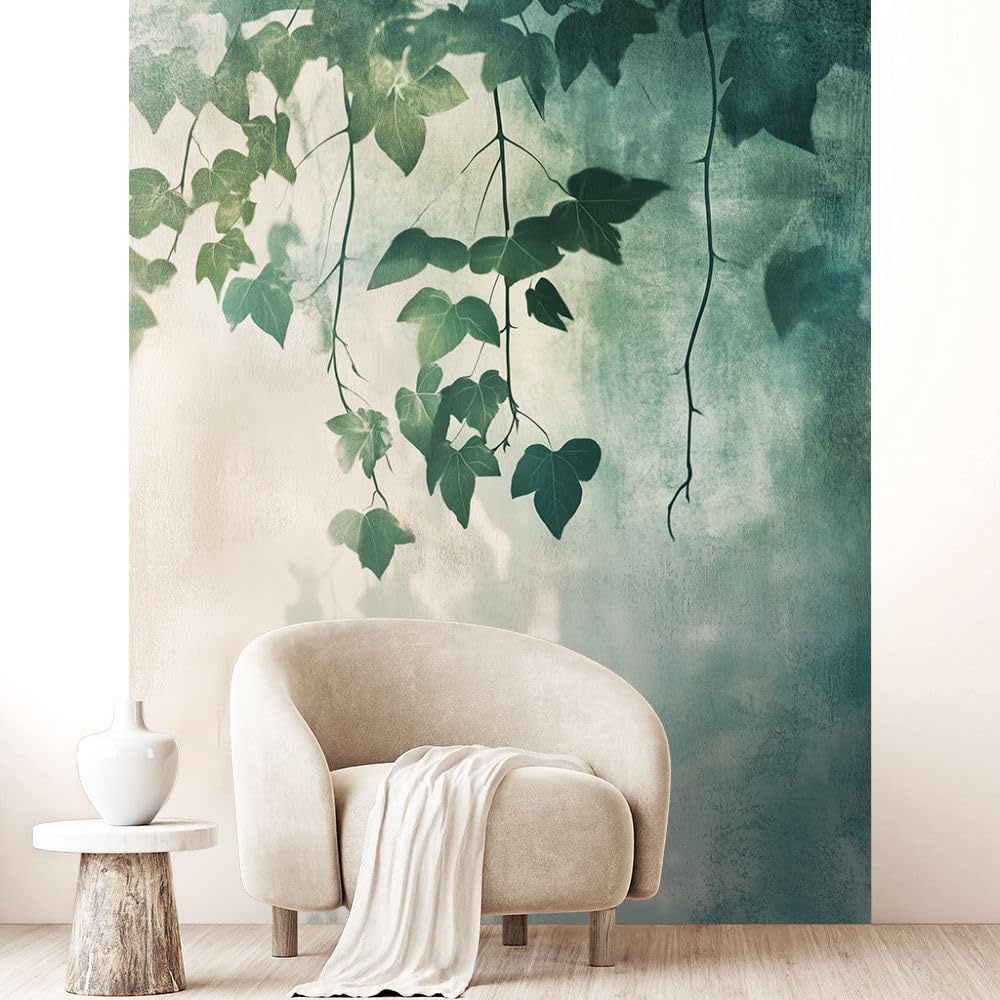 Papier peint pré-encollé Nature apaisante anti bulle pour pose facile sans colle