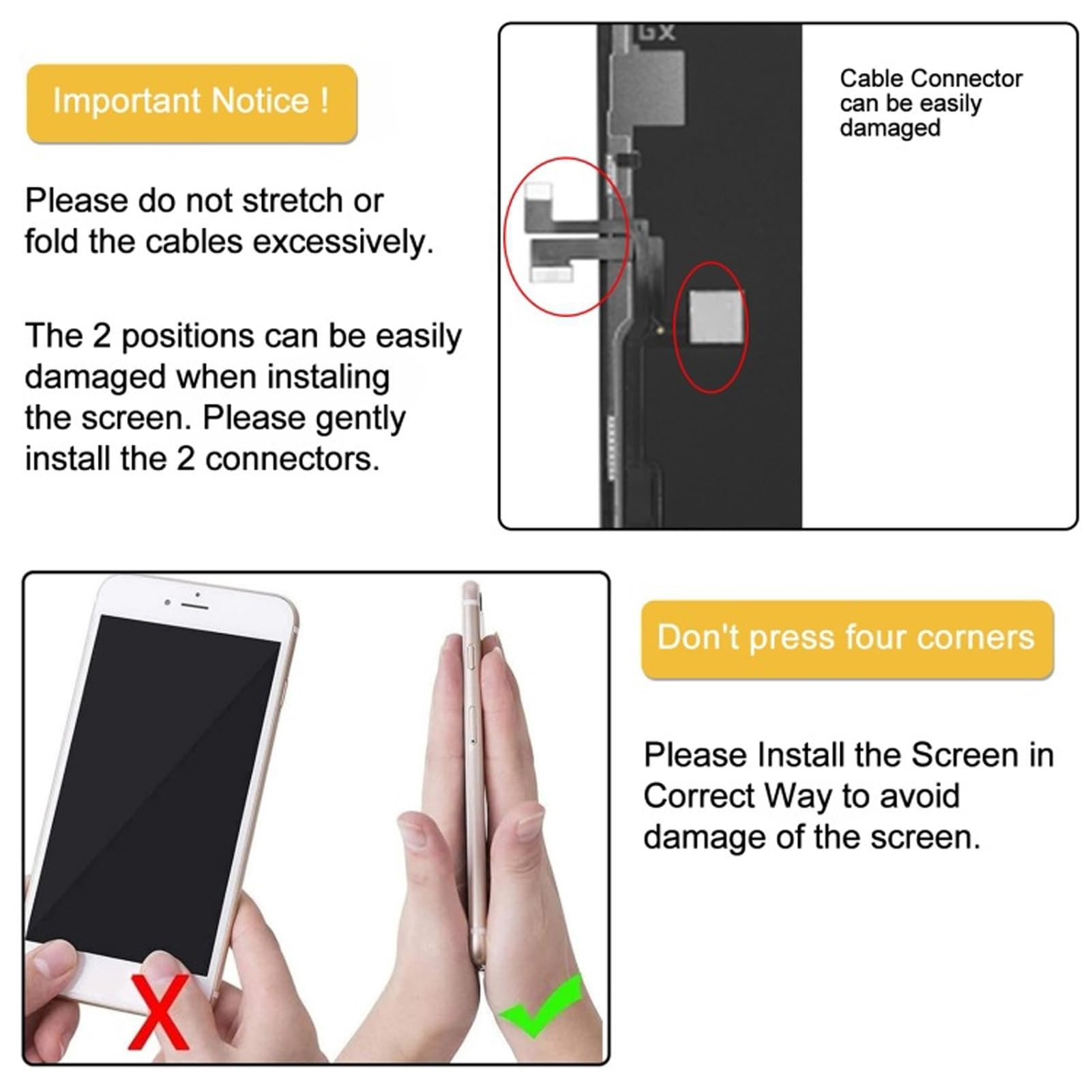 Tangxi Conjunto de Protector de Pantalla Ultra HD para Digitalizador Táctil 3D de Teléfono para 11 Pro - Material con Buena Compatibilidad - para Usuarios de Teléfonos Inteligentes