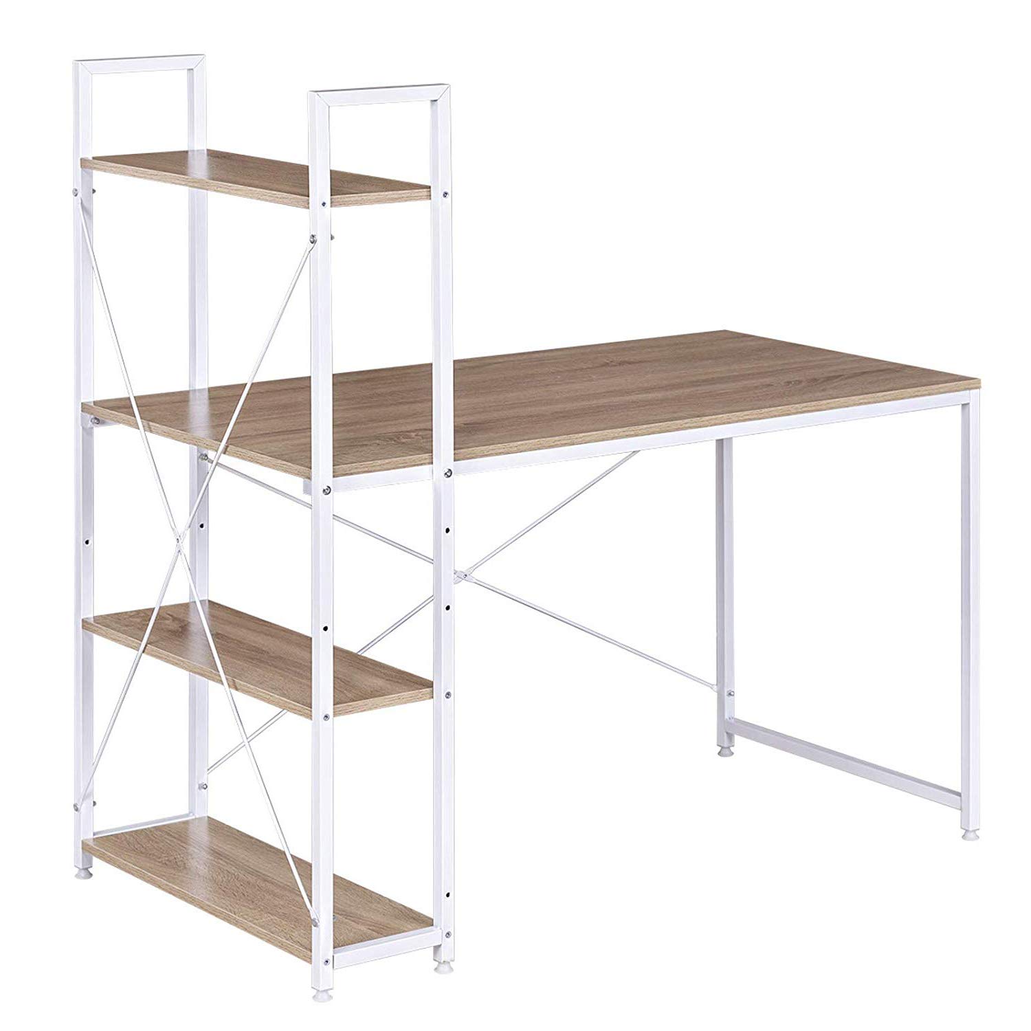 WOLTU Bureau d'Ordinateur, Table Informatique avec Rangement