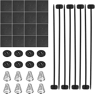 2 PCS Fan Mounting Kit, Auto Plastic Push Through Radiator Tie Strap Installation Kit, Fan Mounting Kit for Electric Cooling Fan & Transmission Cooler, Car Accessories