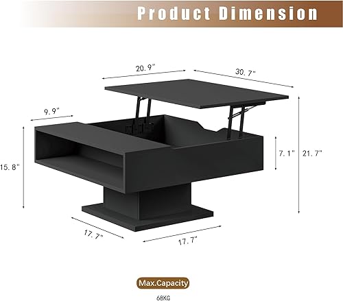 Miniatura 2 de Mesa de centro LED para sala de estar, mesa de centro moderna de alto brillo con luces LED de 16 colores, mesa de centro rectangular inteligente de