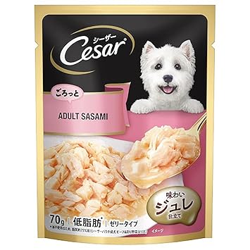 Cesar Premium Adult Wet Dog Food (Gourmet meal), Sasami, 70g Pouch