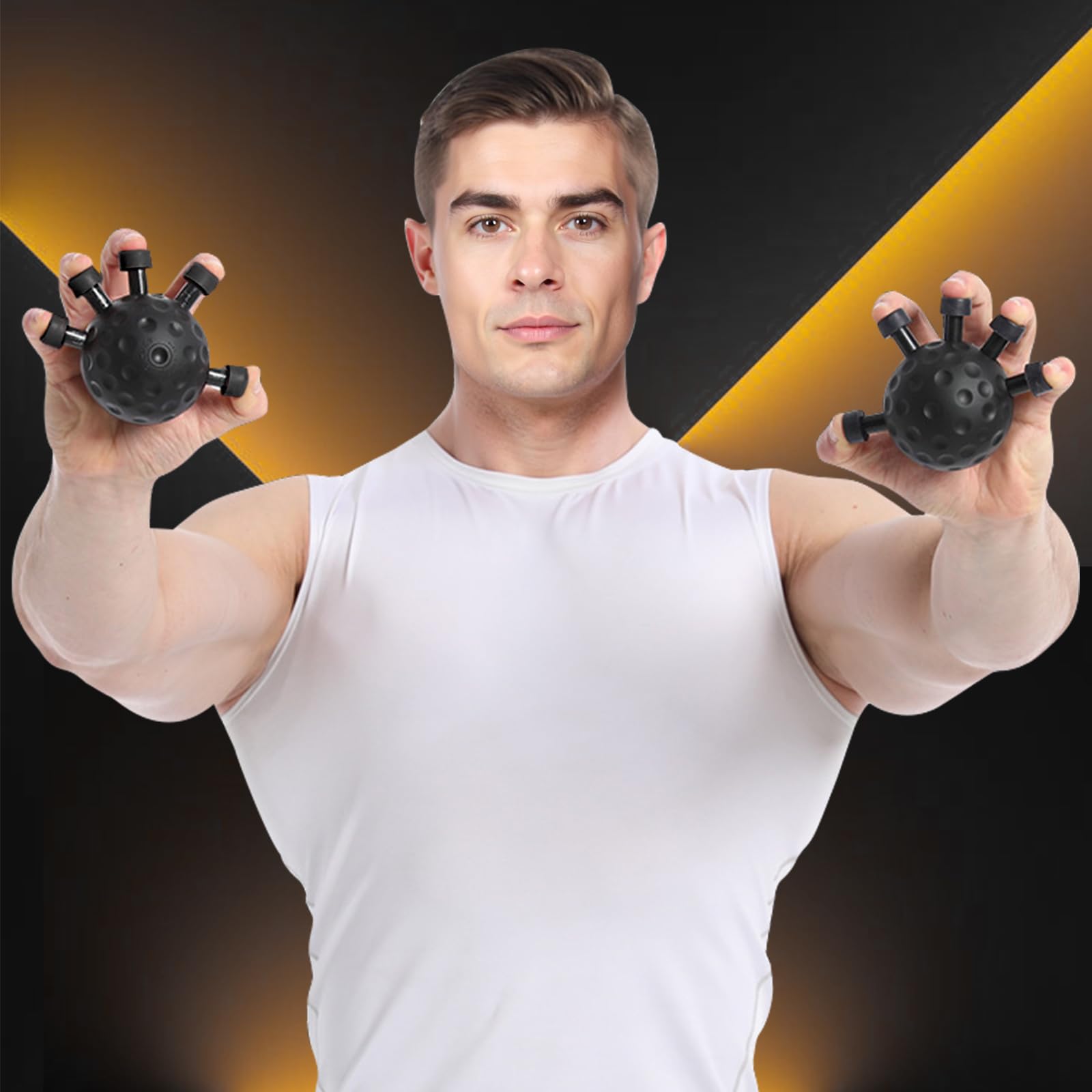 Rafforzatore Delle Dita, Allenamento Mano e Dita, Pallina per Rinforzare Avambraccio, Allenamento Avambraccio, Finger Grip Strengthener Per e allenamento sportivo