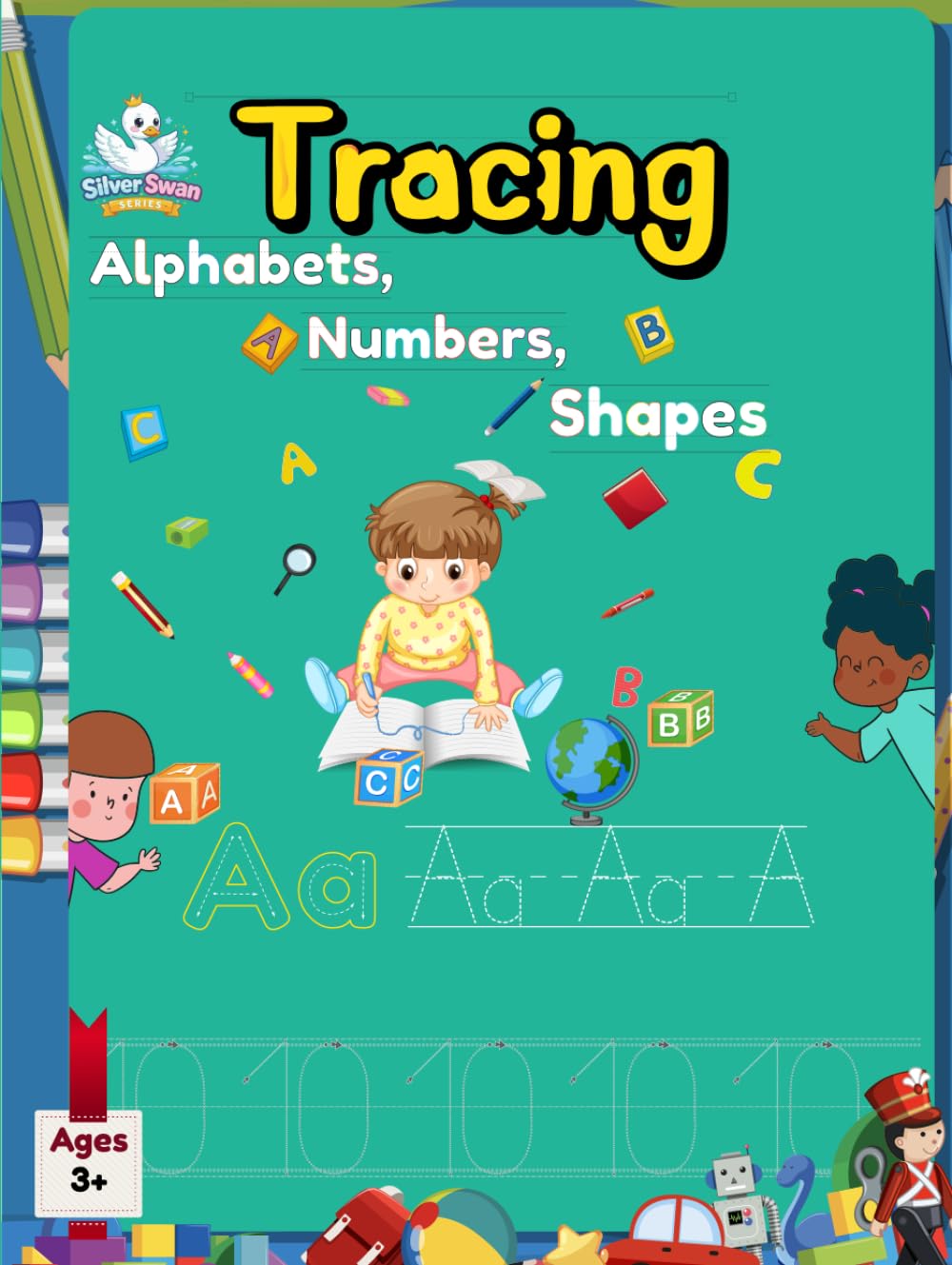 Tracing Alphabets, Numbers and Shapes (Silver Swan)