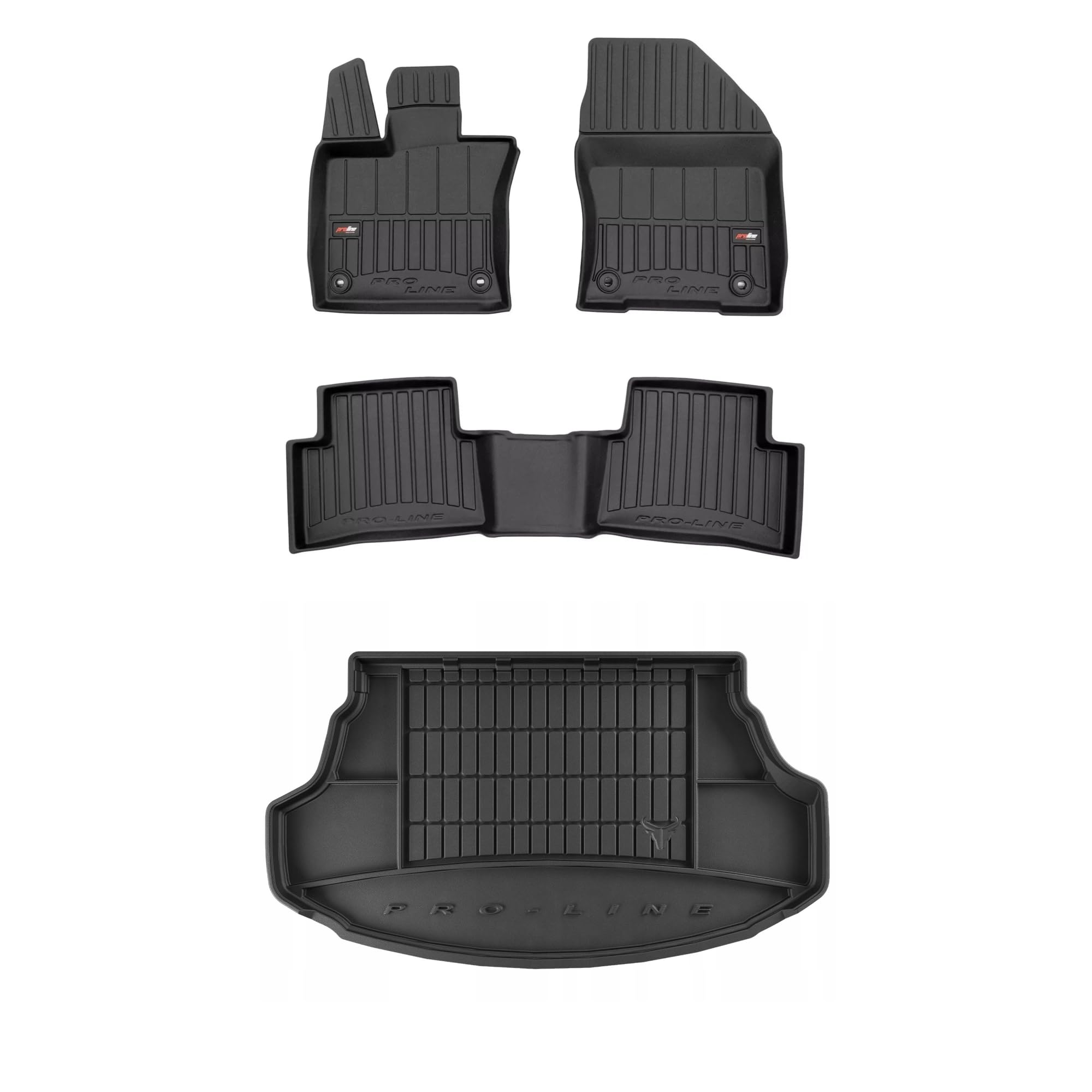 SMK Set di tappetini in gomma e tappetini per il bagagliaio per Lexus UX dal 2018 Migliorare il comfort di viaggio con tappetino antiscivolo auto 3D- tappetini per tutte le stagioni auto, protezione d