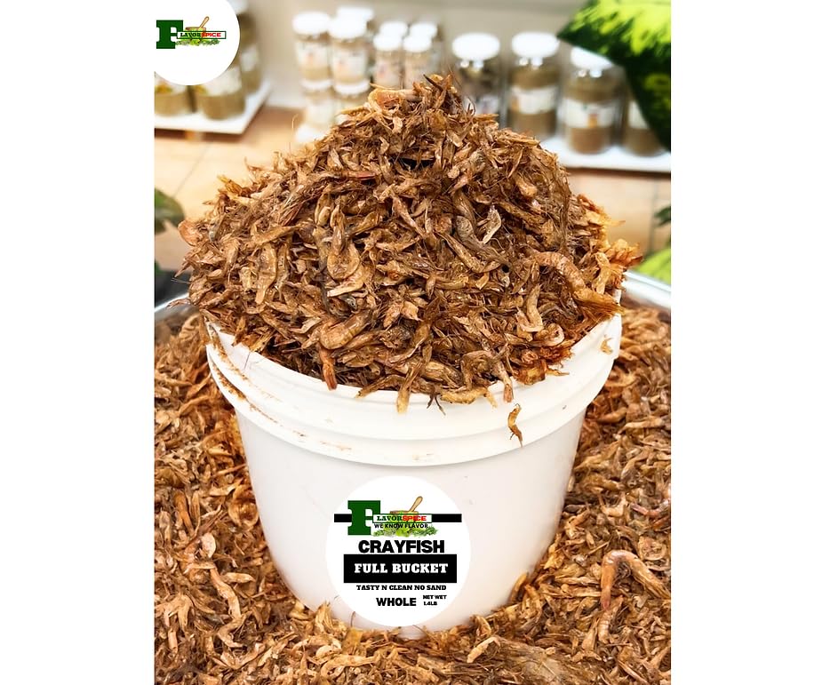 Crayfish, dried whole, tasty and clean (1, Full Paint Bucket Size (22.40oz)