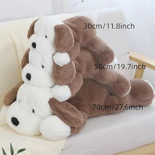 Miniatura 7 de Cachorro de peluche de animal de peluche lindo perro de peluche (19.7 in19.7 pulgadas, gris)