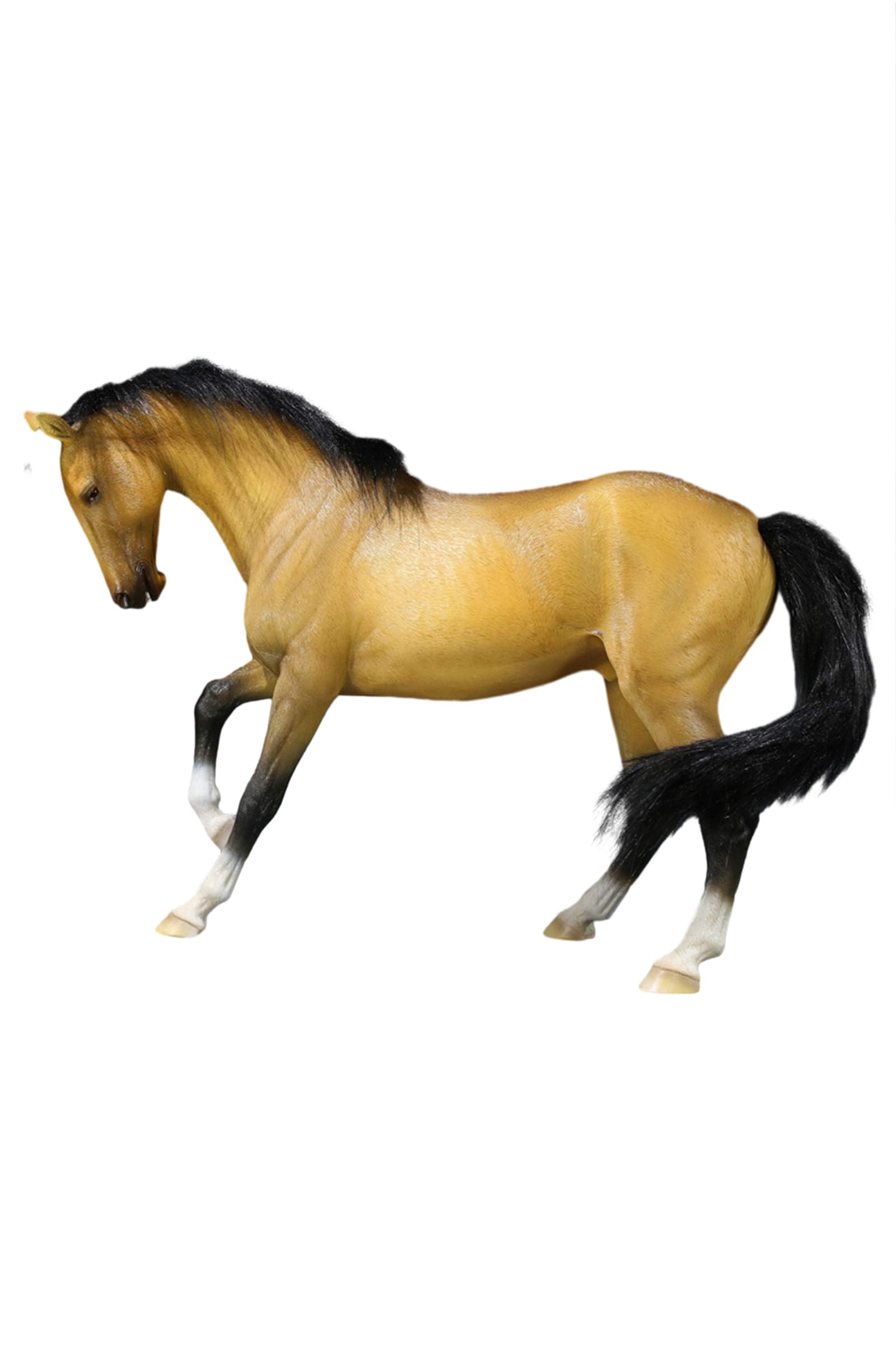 Amazon | Mr.Z 1/6 サイズ アハルテケ ホース 馬 黄金の馬 動物 リアル 