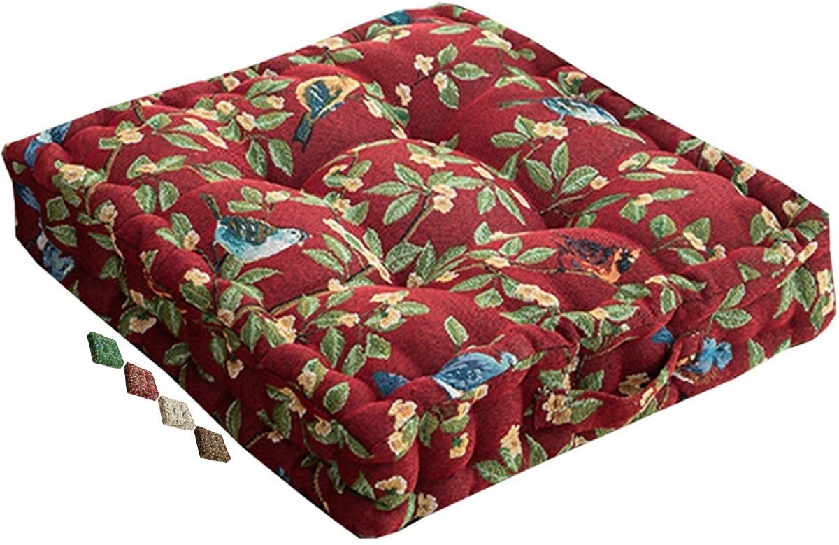 Coussin de jardin chaise rouge 40x40 pour éliminer l'inconfort des sièges durs