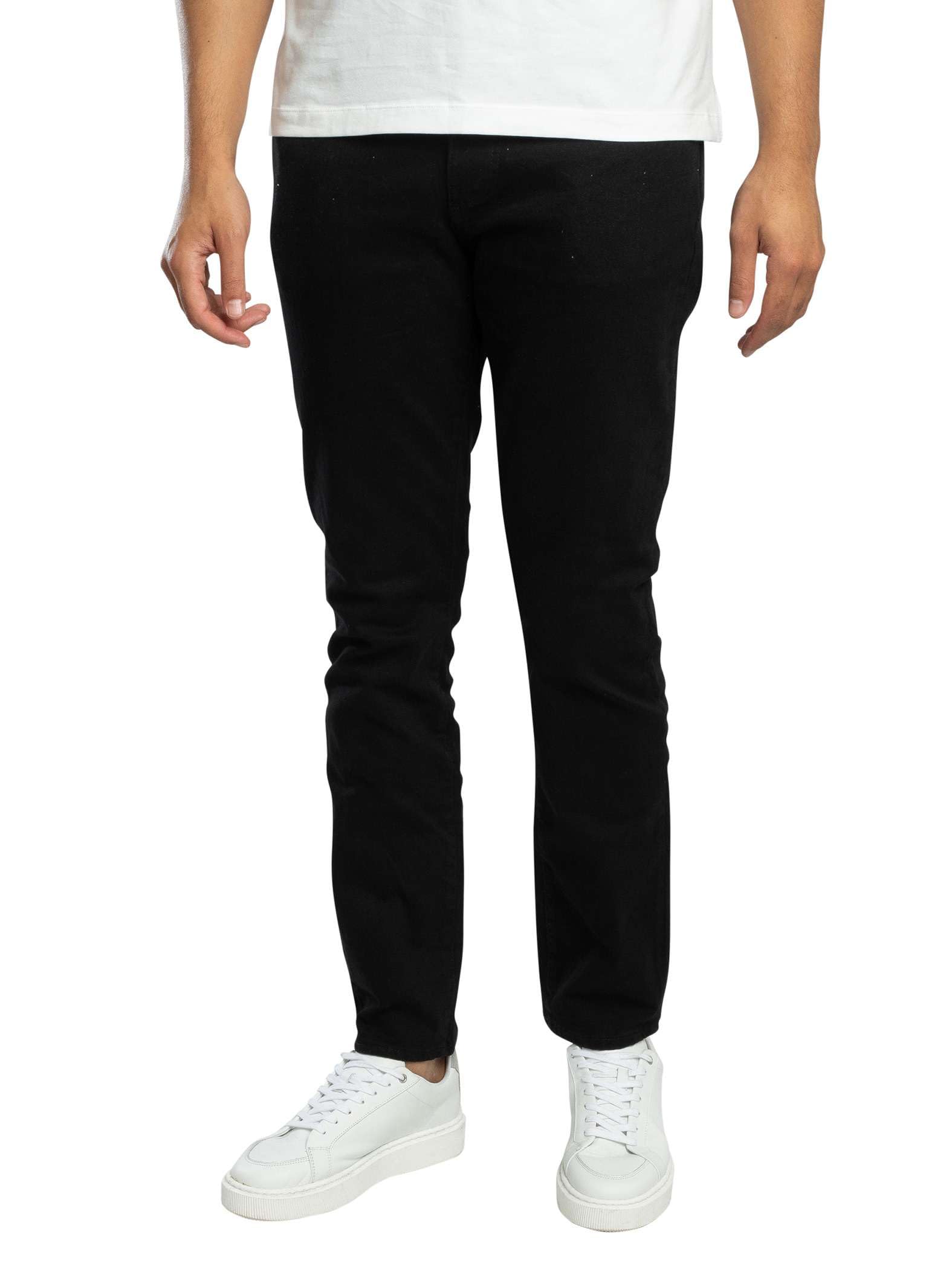 Armani Exchange Men's Black Slim 5 Pocket Jeans