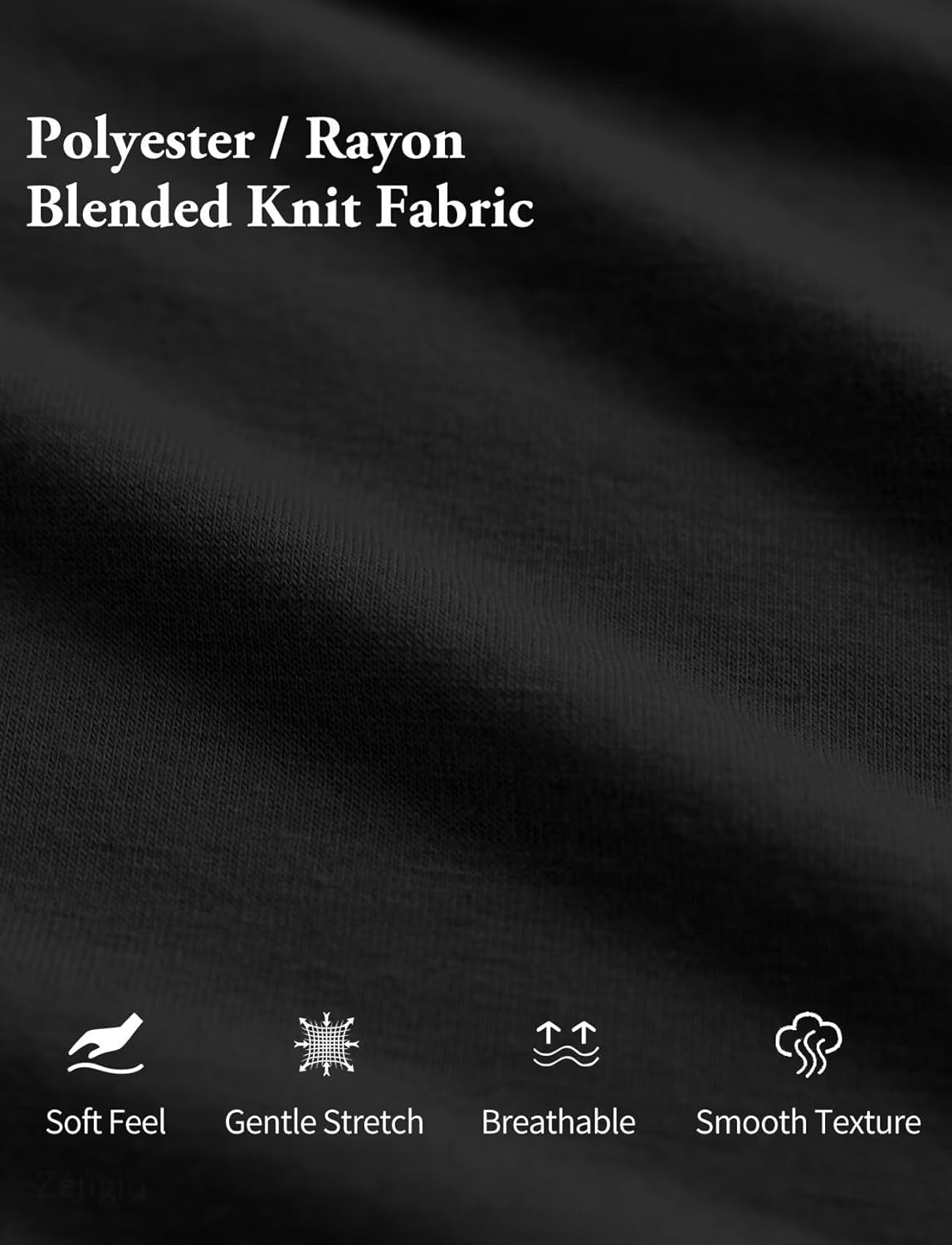 Zengjo Mens Mock Turtleneck Long Sleeve T Shirts Slim-Fit Lightweight Thermal Base Layer Top Soft Stretch - Image 6