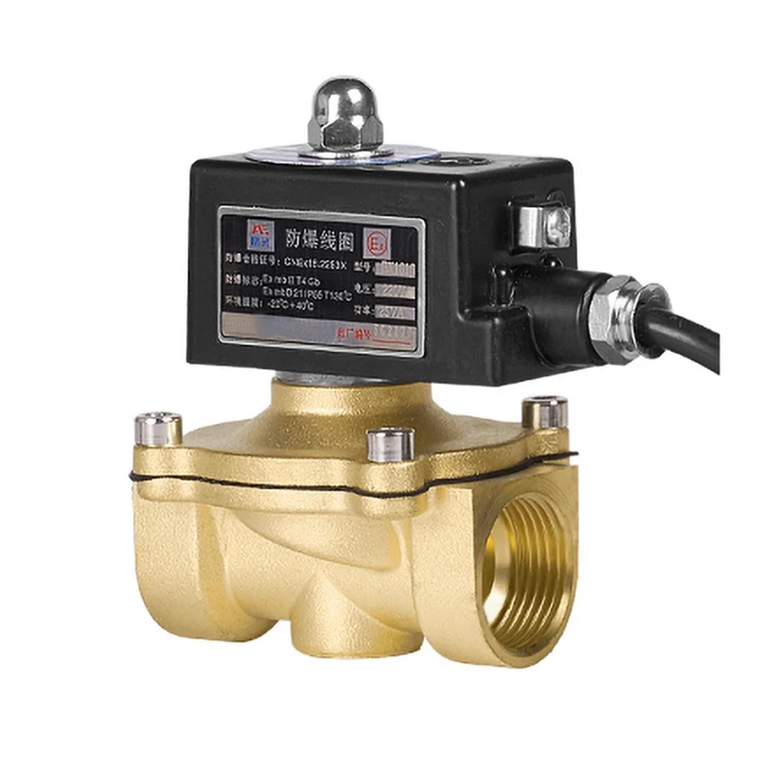 Uyqukggpsn 1 " Brass Normally Closed Explosion Solenoid Valve Dn25 Solenoid Valves