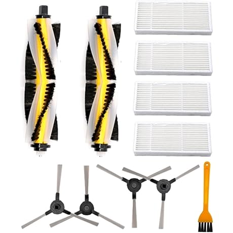 Proscenic 790T Robot Vacuum Cleaner Spare Parts - Main Brush, Side Brush, Hepa Filter Replacement