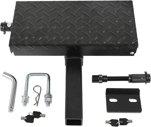 Miniatura 7 de DICMIC Protector de parachoques de remolque antideslizante y óxido para la mayoría de automóviles, SUV, camionetas, con pin para receptor de 2