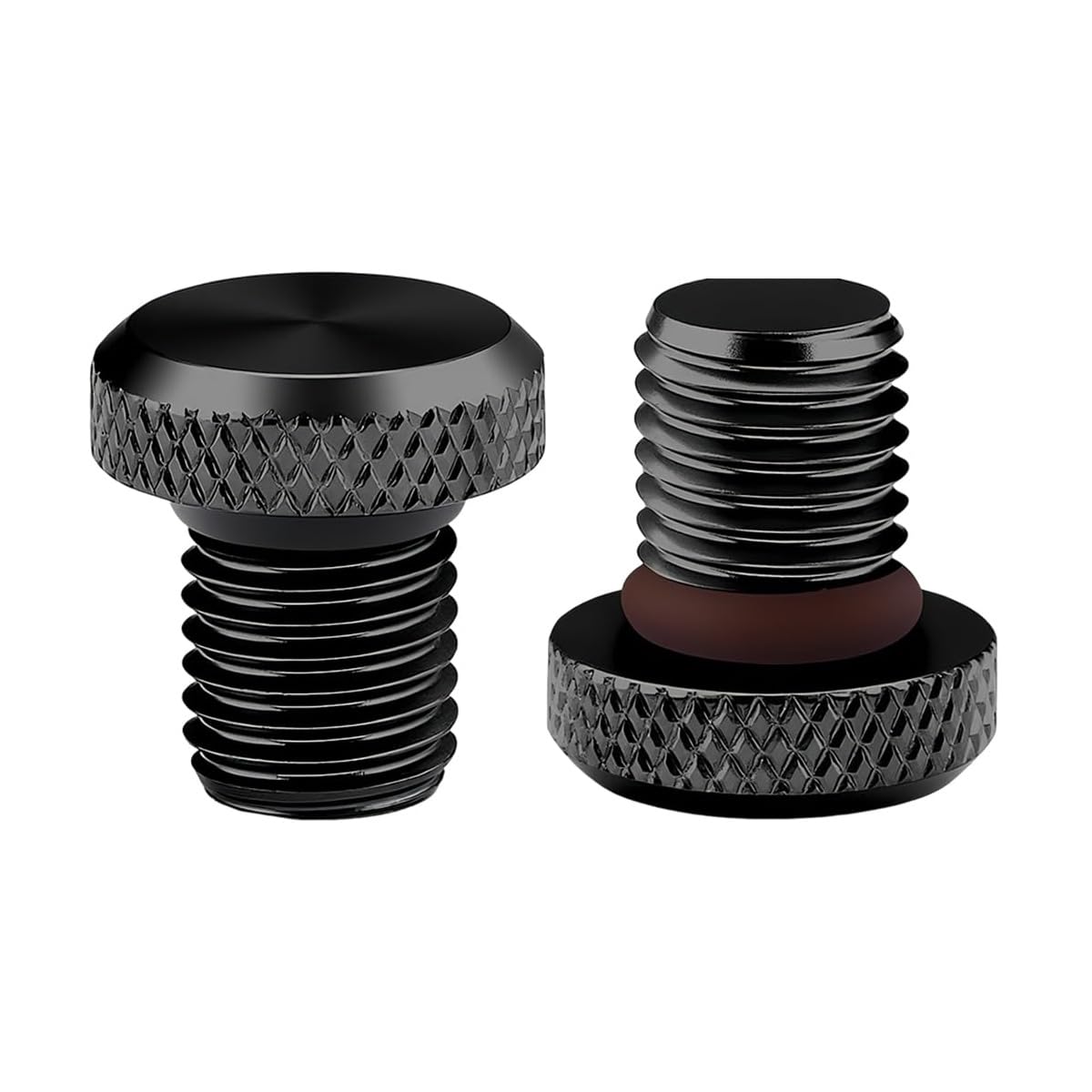 Gurtt 2 PCS Motorcycle Rearview Mirror Screw Hole Plugs,M10 Motorcycle Mirror Plugs(M10x1.25)