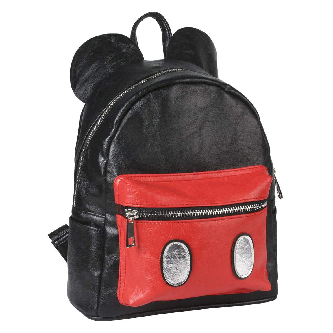 Cerdá Life's Little Moments Negro Mochila Casual Moda Polipiel Mickey