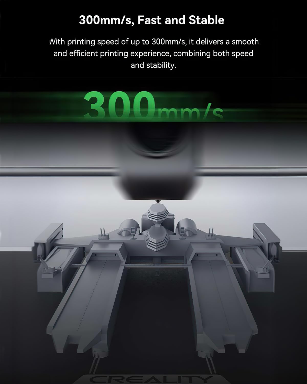 Creality Ender Fast PLA Filamento da 1,75 mm, filamento per stampante 3D ad alta velocità fino a 300 mm/s, bobina di cartone riciclabile, adatta alla maggior parte delle stampanti 3D FDM fino a 1 kg