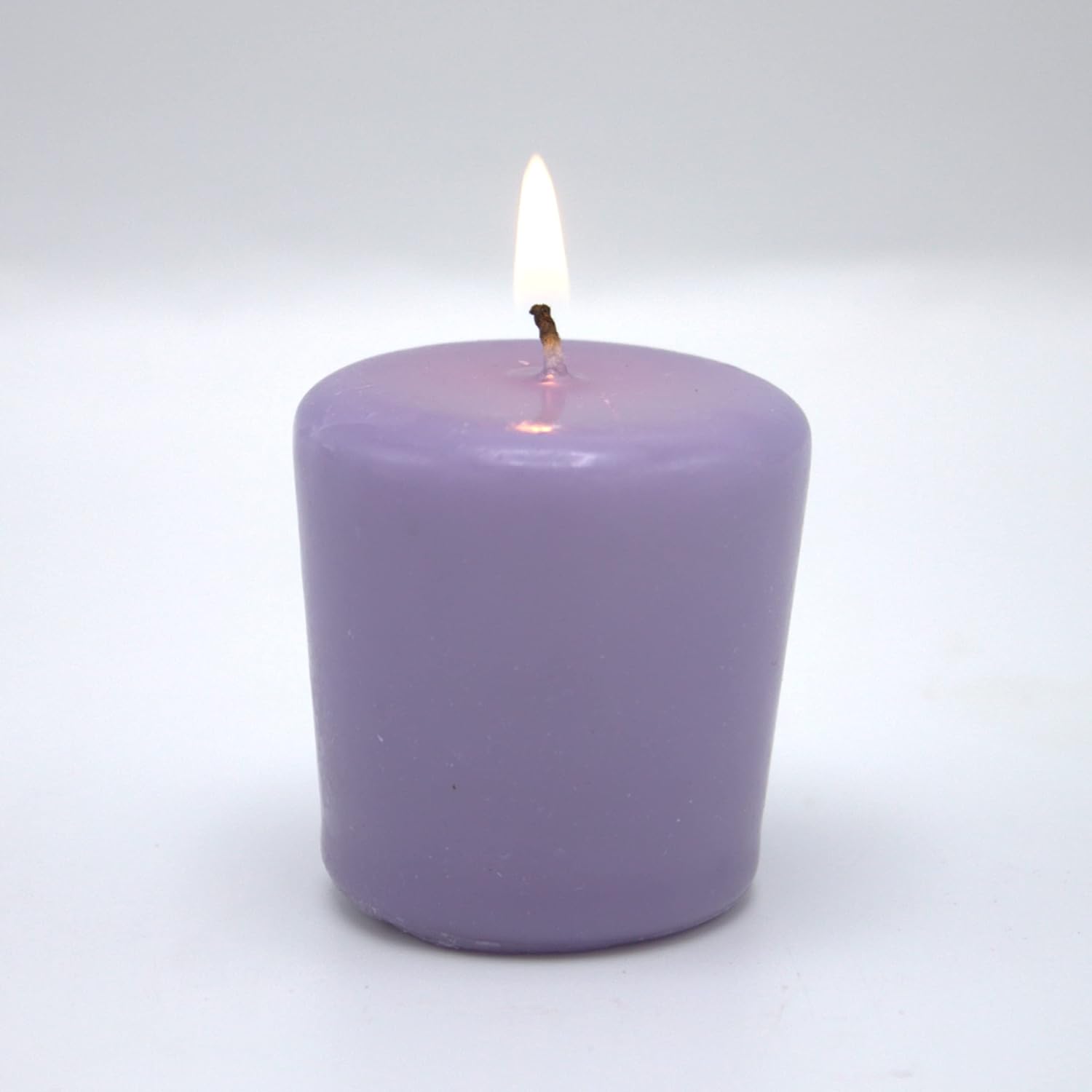 24 Lavender Unscented Wax Votive Candles, 15 Hours Burn Time