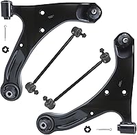 Vista 64 de Detroit Axle - Kit de brazos de control inferiores delanteros para Dodge Dart 2013, 2014, 2015, 2016, 2 brazos de control inferiores con ensamblaje