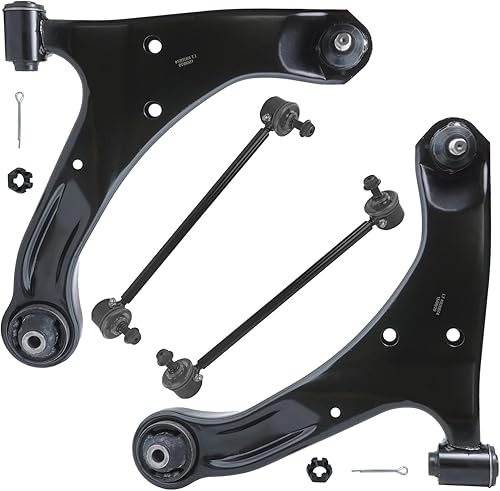 Miniatura 67 de Detroit Axle - Kit de suspensión frontal de 4 piezas para Chevrolet Aveo5 Aveo Pontiac G3 Wave Wave5 Suzuki Swift+, 2 brazos de control inferiores,