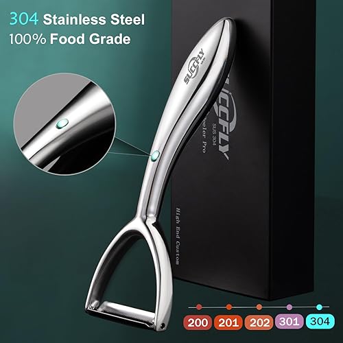 Miniatura 5 de SUCCFLY Kit de herramientas de cocina de alta calidad, tijeras de cocina resistentes + pelador de frutas y verduras en forma de Y, diseño ergonómico