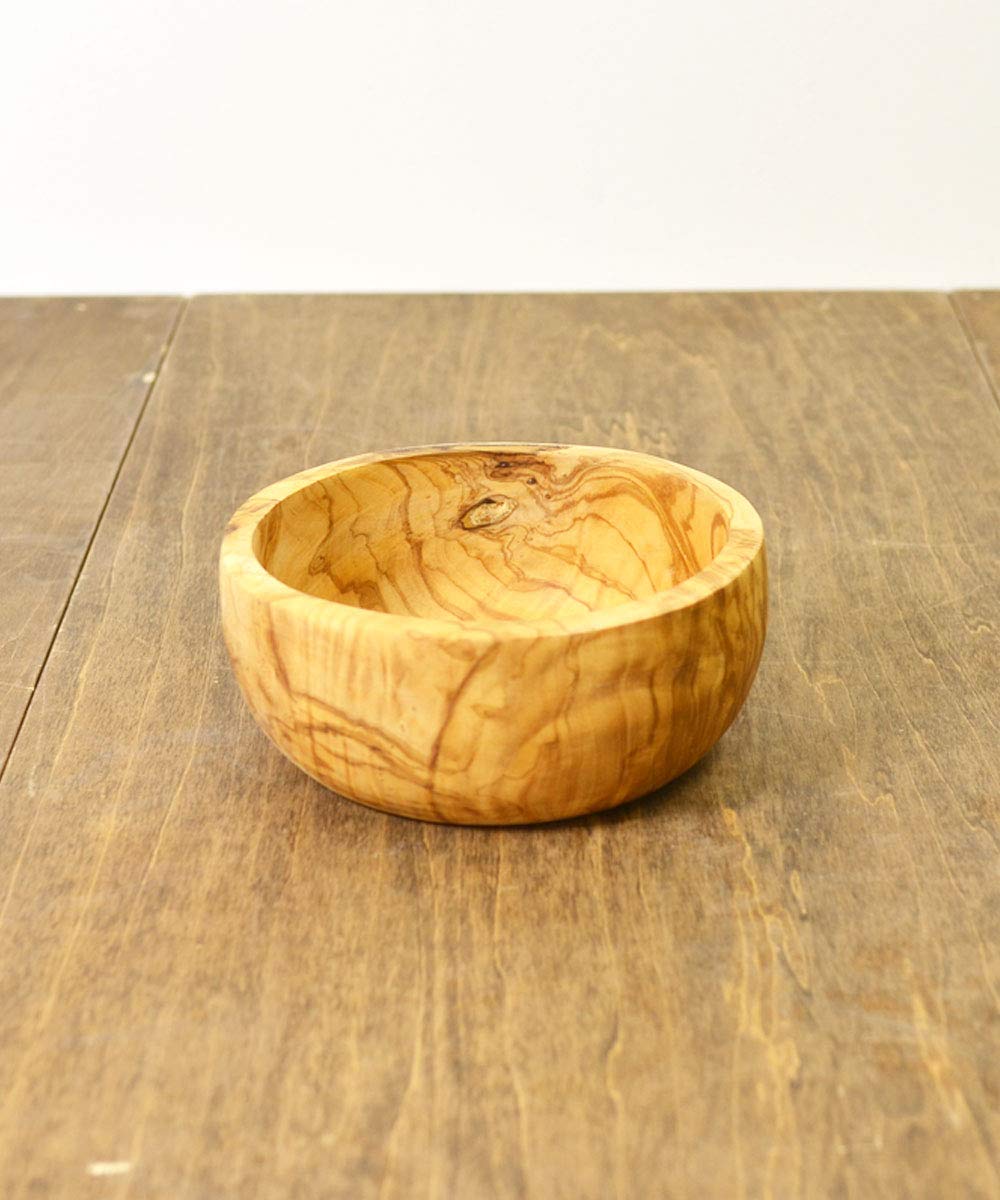 Amazon.co.jp: オリーブウッド サラダボウル 深型 Φ14cm お皿 キッチン