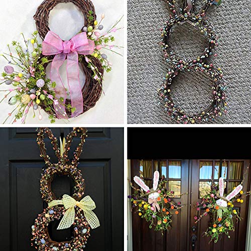 Pack of 5 Artificial Pastel Pip Berry Sprays Springtime Pip Berry Picks Stems 12.2" x 8.7" (LXW) for Easter Crafts Floral Arrangement Wreath Making