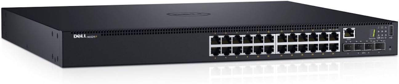 Dell 210-AEVY Networking 24 x 10/100/1000 Rack-Mountable L2+ Managed Switch