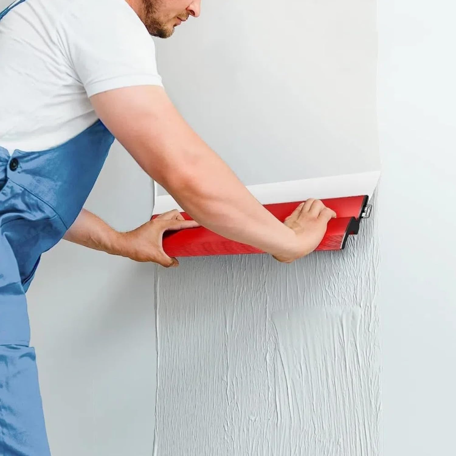 Spatola per Stucco Spatola in Acciaio Inox Kit Spatole per Lisciatura Spatola di Finitura con Maniglia di Estensione e Lama di Ricambio (25+40+60+80 cm)