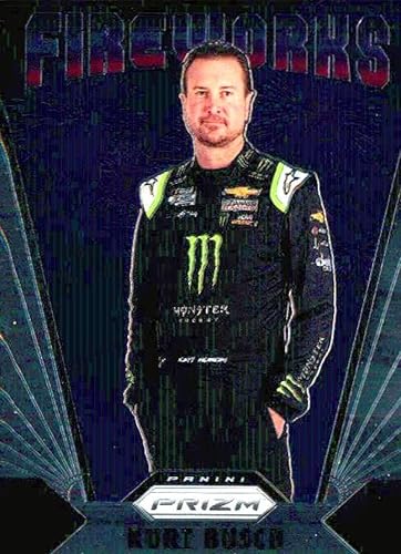 2020 Panini Prizm Fireworks #1 Kurt Busch Monster Energy Chip Ganassi Racing Chevrolet NASCAR Racing Trading Card