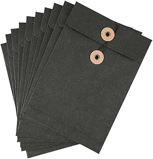 a5封筒 角形6号 カラー封筒 10枚セット 定形外郵便 厚紙 郵便枠無し クラフト封筒 チケット入れ 領収書 整理 保管 封筒式 a5 ファイル 収納袋 縦型 ファイルケース レトロ クラフト紙保存袋 多機能 レーターケース 事務 オフィス ビジネス封筒 ブラック