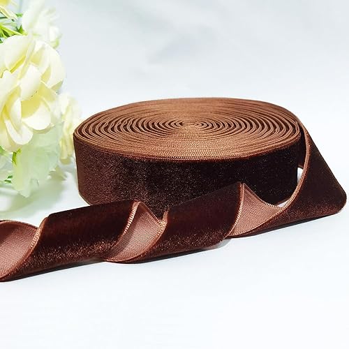 Miniatura 80 de Cinta de terciopelo para decoración, manualidades, bricolaje y caja de regalo, para bodas, Navidad y el Día de San Valentín