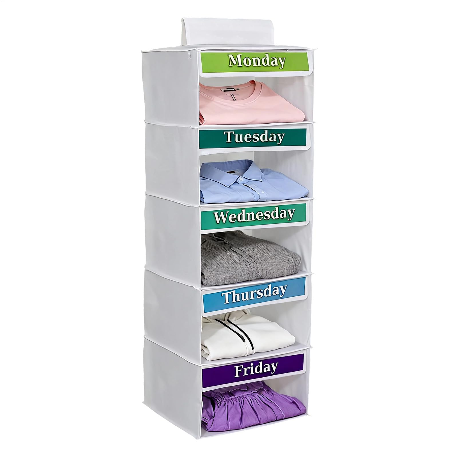 Organizador de ropa | Bolsa de organización de armario de 5 estantes