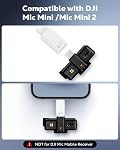 MoKo pour DJI Mic Mini USB C à l'adaptateur de foudre, la foudre à USB C Adaptateur Aduio Compatible avec iPhone 14/13/12/11/Wireless Récepteur de microphone, charge de support, transfert de données, arpodes