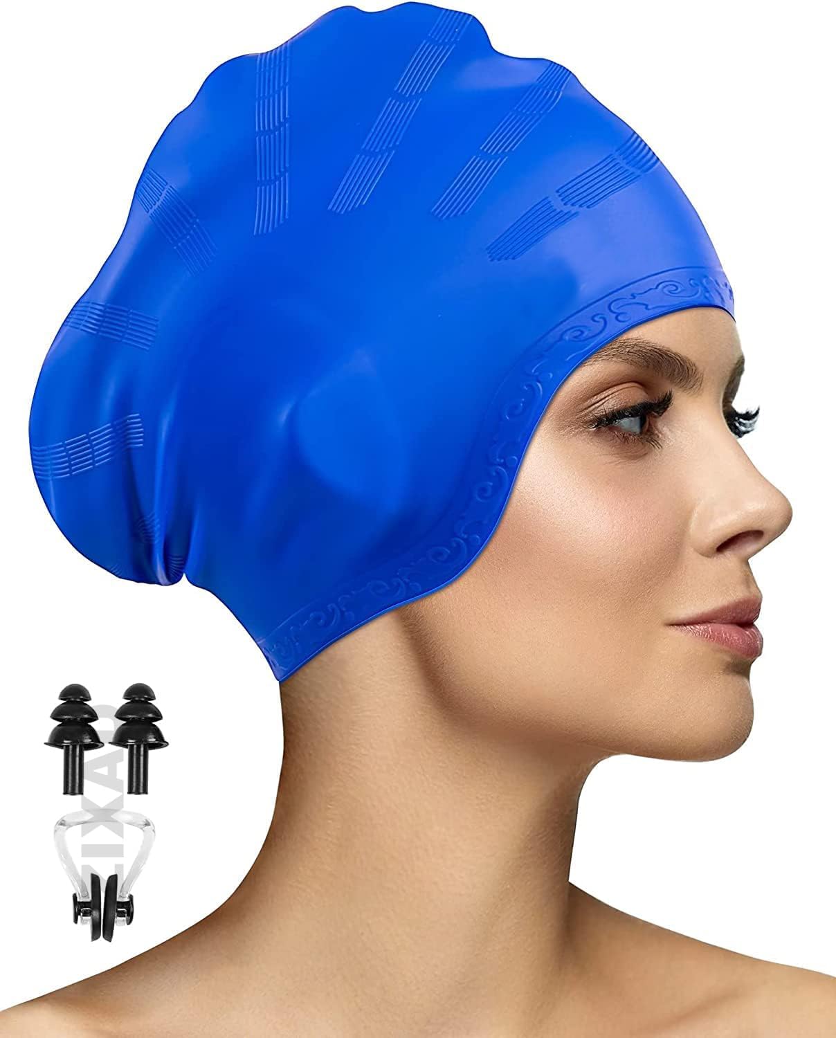 Buy KHAMOSH TRADERS™ Latest Waterproof Silicone Swim Cap Long Hair