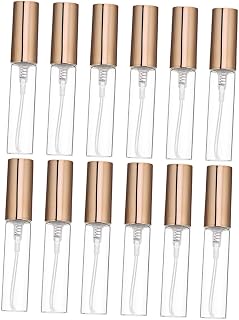 12pcs Refillable Perfume Spray Bottles Fine Mist Empty Fragrance Containers Portable Travel Sprayers for Women Vanity and Dresser Use