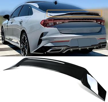 CHIESMA Rear Spoiler for 2021 2022 2023 2024 KIA K5 LX LXS GT EX KDM R Style Duckbill Trunk Spoiler Gloss Black
