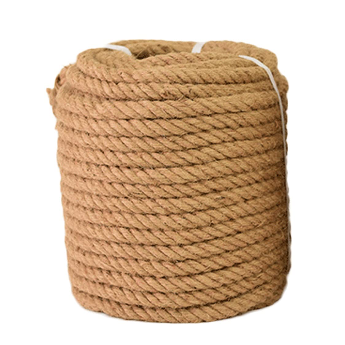 Cuerda de yute 100% natural Cuerda de cáñamo Cuerda de yute natural Cuerda náutica Cuerda de hilo náutico marino Cuerda de yute fuerte para manualidades de bricolaje Hamaca de jardinería Decoración de