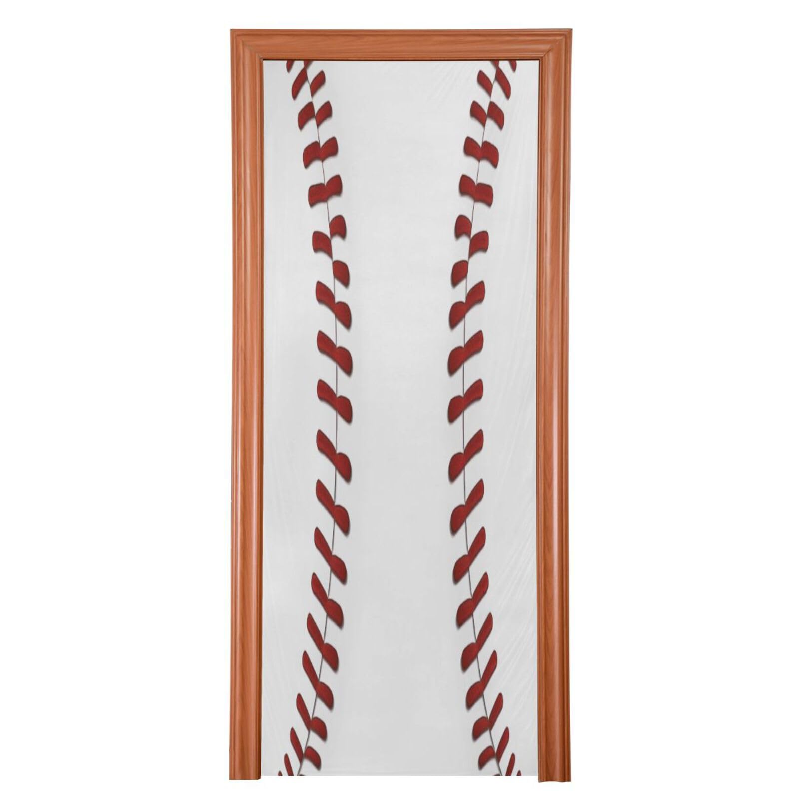 FLildon Baseball Print Door Cover Decoration, Party Accessory Porch Decor for Festive Ornament Room Door Covers 36 x 98 Inch