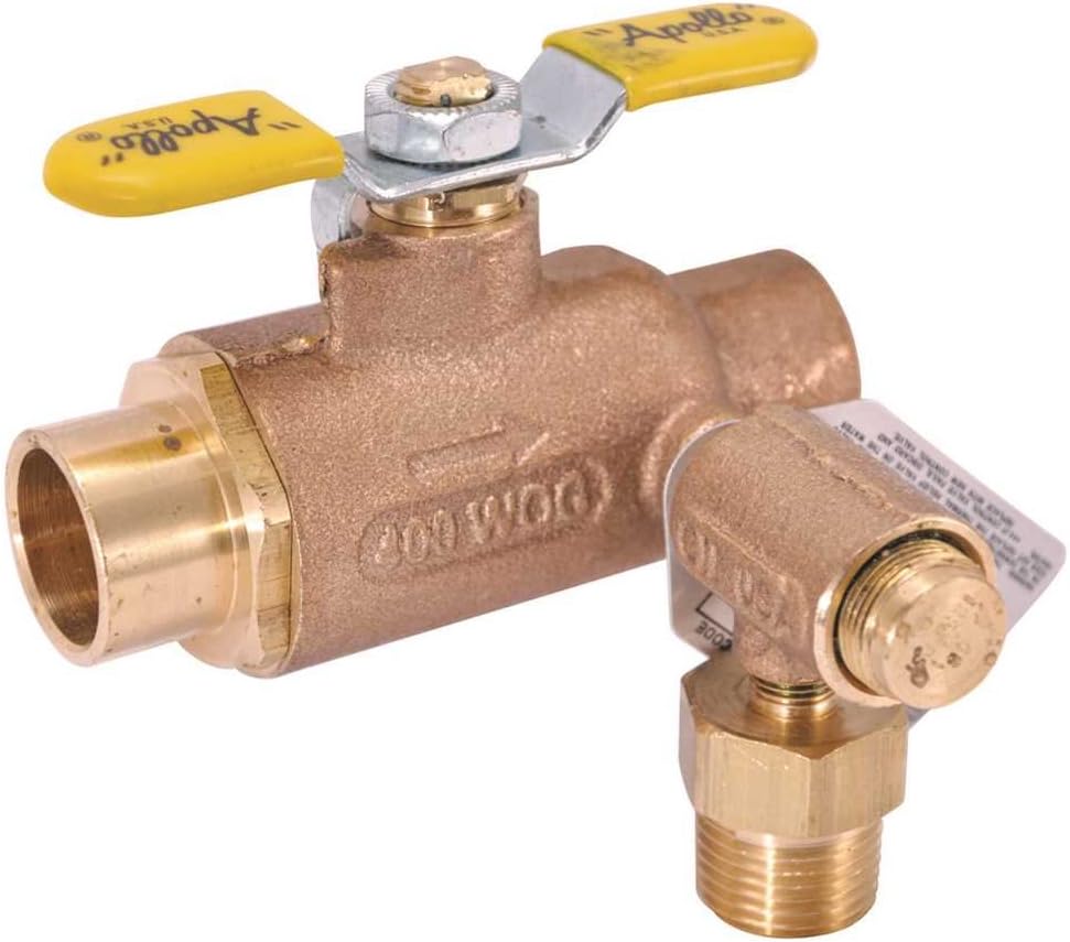 Apollo Valves 78LF307RV Solder End Thermal Expansion Relief Valve, 3/4" with 1/2" Sweat Ro Thread Outlet, 125 Psi. Lead Free, 3.3" x 7.6" x 4.8"