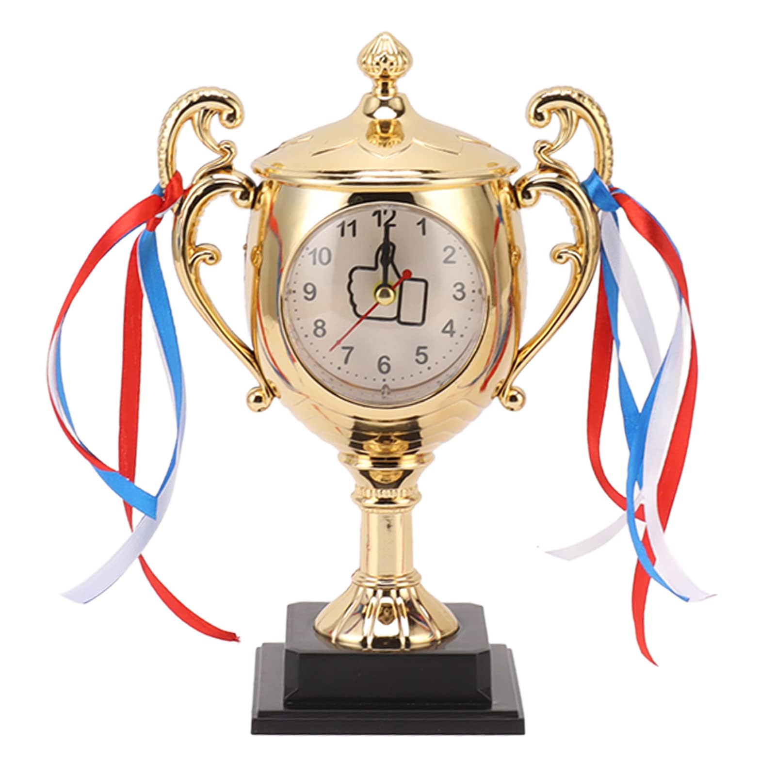 Hsioluted Trophies Alarm Clock Elegant Trophies Model Desk Clock Award Alarm Enhances Any Room ' s Ambiances Analogue Bedside
