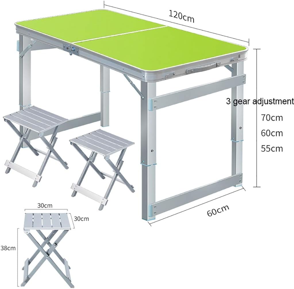 CPYGMXI Folding Table and Chair Set, Portable Outdoor Stall Table, Home Dining Table, Study Desk, for Home, Outdoor