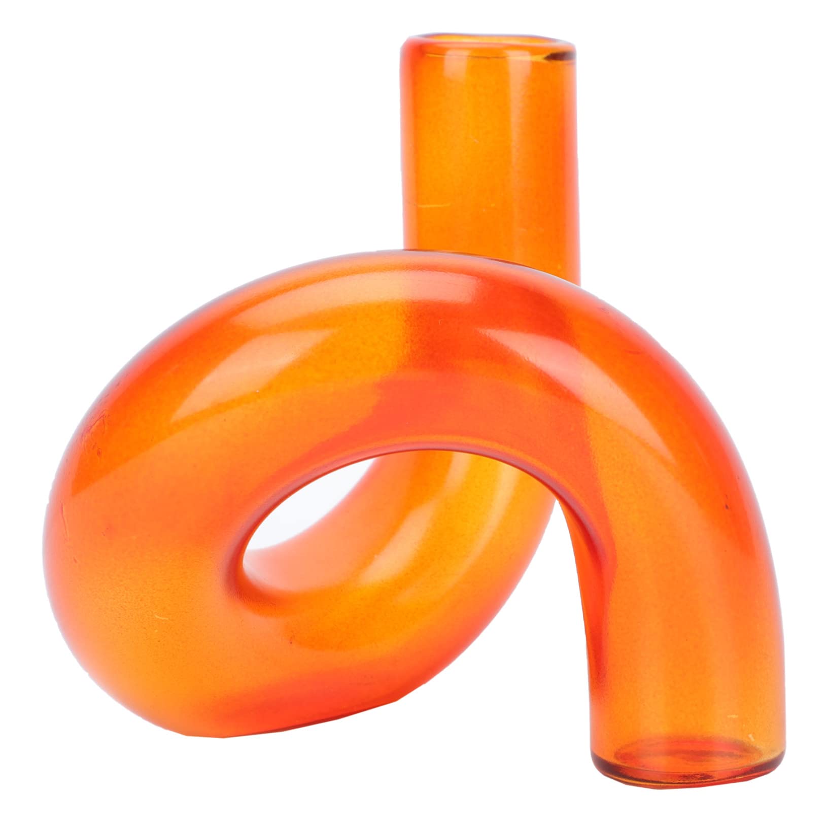 Happyyami 1pc Nordic Hydroponic Vase Unique Creative Glass Flowerpot for Home Decor Stylish Special Shaped Design for Shops Restaurants and Living