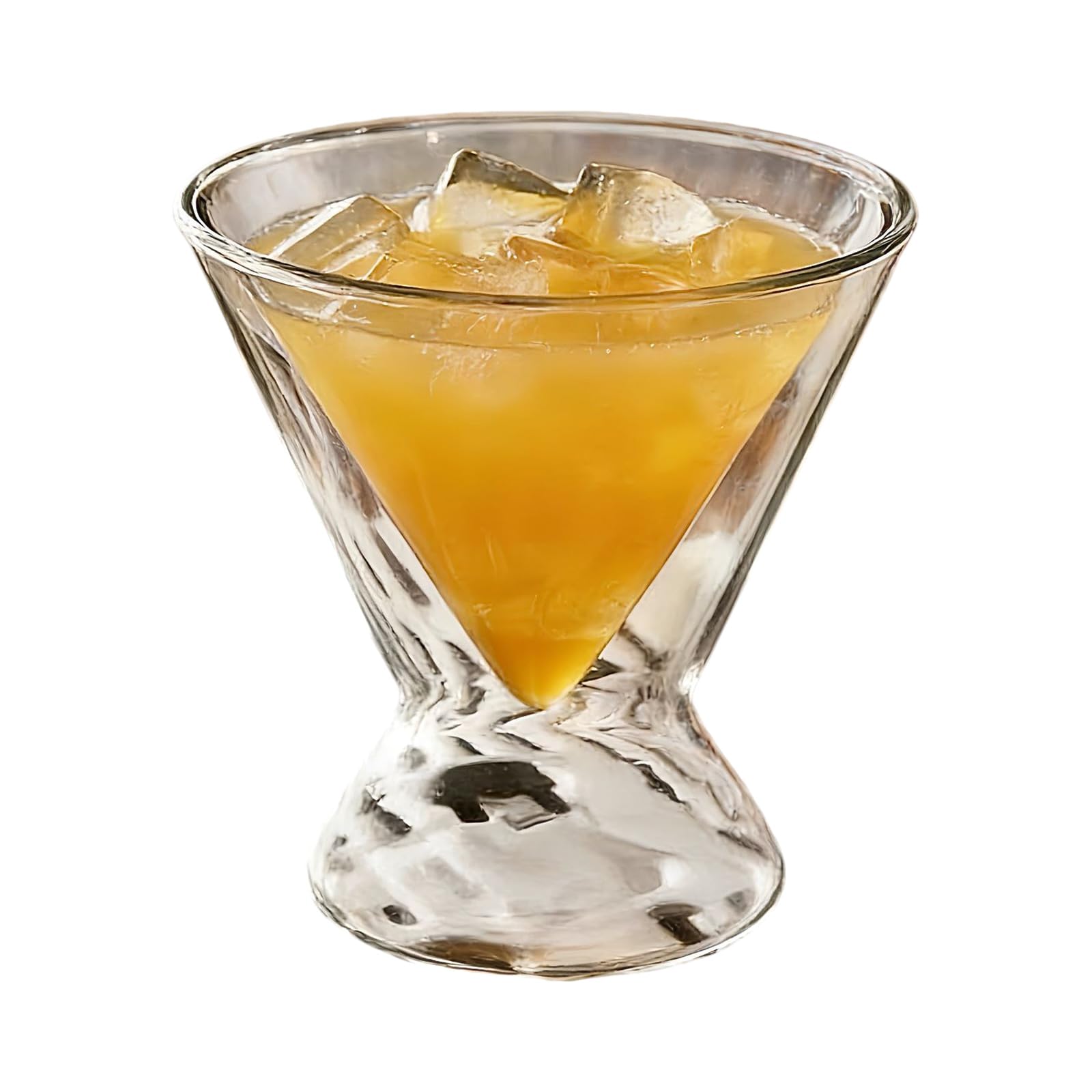 JSGHGDF Unique Two Layer Cocktail Glass Provides Excellent Temperature Retention Beverage Canisters for Any Occasion Drink Drinking Cups